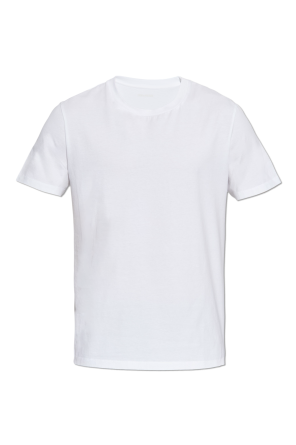 【Dolce & Gabbana】プリントコットンVネックTシャツ Dolce & Gabbana Cotton V-Neck T-Shirt With Branded Tag